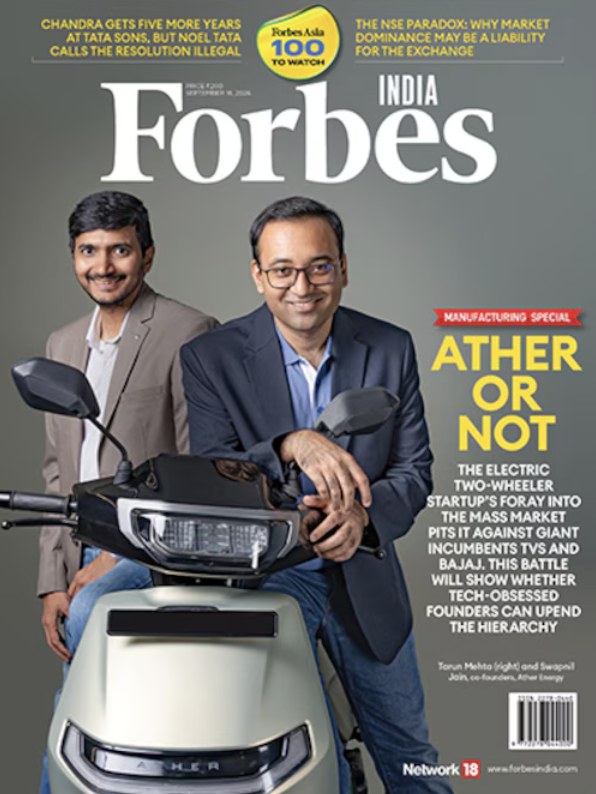 Forbes India magazine cover